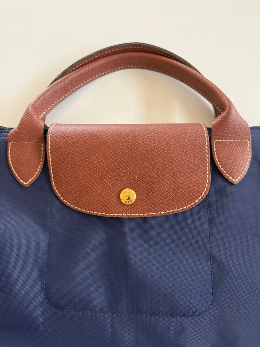 Large Navy Blue Longchamp Nylon Travel Bag from Bloomingdales - Picture 2 of 3